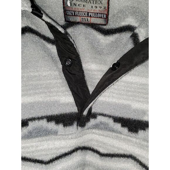 A Cabin Fever Women's Plus Cozy Fleece Pullover Jacket Southwestern Pattern 2XL - Picture 6 of 10